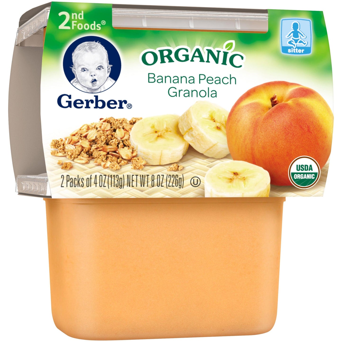 Gerber Organic Banana, 12 Jars