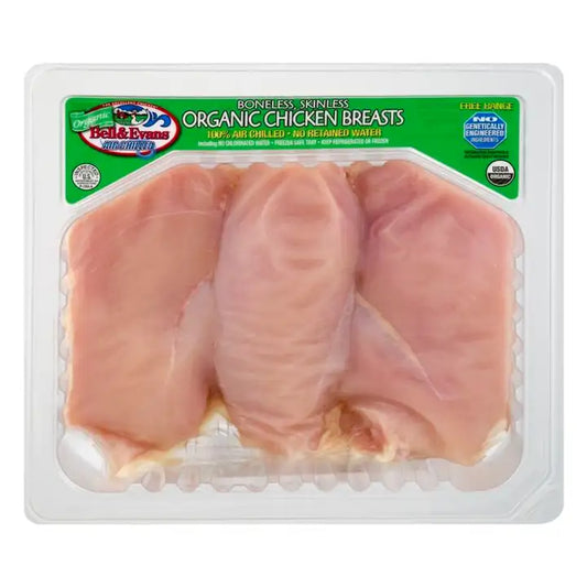 Bell and Evans Organic Chicken Breasts Pre-Packed