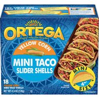 Ortega Slider Shells, Yellow Corn, Mini Taco