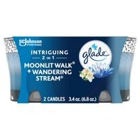 Glade Scented Candle, Intriguing Moonlit Walk & Wandering Stream