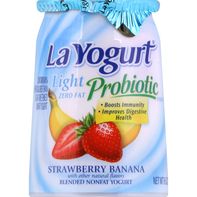 La Yogurt Yogurt, Nonfat, Blended, Strawberry Banana