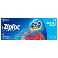 Ziploc® Brand Freezer Bags with Stay Open Design for Easy Filling