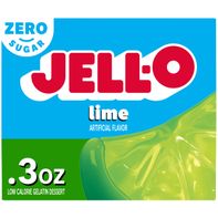 Jell-O Zero Sugar Lime Flavor Gelatin