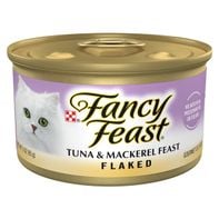 Purina Fancy Feast Wet Cat Food Flaked Tuna and Mackerel Feast