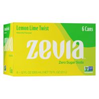 Zevia Zero Sugar Lemon Lime Twist Soda