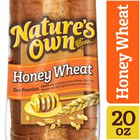 Nature's Own Honey Wheat, Honey Wheat Sandwich Bread, 20 oz Loaf