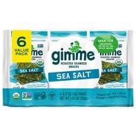 gimMe Organic Sea Salt Roasted Seaweed Snack