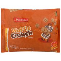 Malt-O-Meal Waffle Crunch Cereal, Fruity Breakfast Cereal, Bag