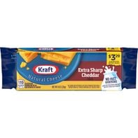 Kraft Extra Sharp Cheddar Cheese, oz Block