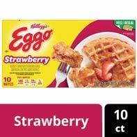 Kellogg’s Eggo Frozen Waffles, Frozen Breakfast, Resealable, Strawberry