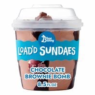 Blue Bunny Load'd Sundaes Chocolate Brownie Bomb Cup