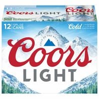 Coors Light Beer 12/12 oz cans