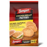 Banquet Chicken Breast Patties, Frozen Chicken