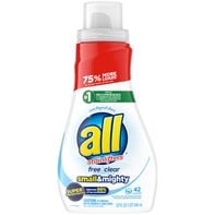 all Liquid Laundry Detergent Small & Mighty Free Clear