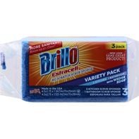 Brillo Scrub Sponge, No Scratch, Variety Pack, 3 Pack