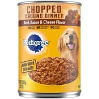 Pedigree Chopped Ground Dinner Beef, Bacon & Cheese Flavor Dog Food