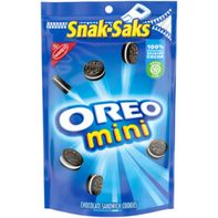 Oreo Mini Chocolate Sandwich Cookies, Snak-Saks