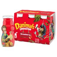 Danimals Strawberry Explosion Dairy Drink Multi-Pack Smoothie Bottles