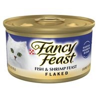 Purina Fancy Feast Wet Cat Food Flaked Fish and Shrimp Feast