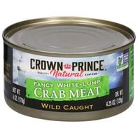 Crown Prince Crab Meat, Fancy White-Lump, Wild Caught