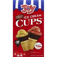 Joy Ice Cream Cups, Chocolate Dipped