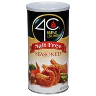 4C Foods Bread Crumbs, Salt Free, Seasoned