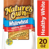 Nature's Own WhiteWheat Healthy White Bread, Sliced White Bread, 20 oz Loaf