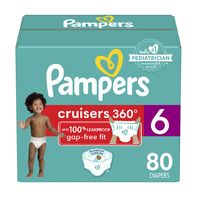 Pampers Cruisers 360 Diapers Size 6 80 Count