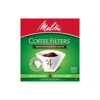 Melitta #4 Cone Coffee Filters White