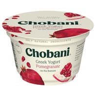 Chobani Yogurt, Greek, Nonfat, Pomegranate on the Bottom