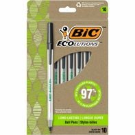 BIC Ballpoint Pens ReVolution Stic Black Ink