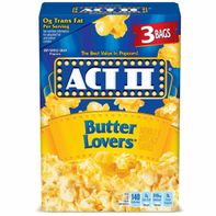 Act II Butter Lovers Butter Lovers Microwave Popcorn