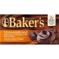 Baker's Unsweetened Chocolate Squares