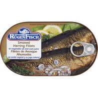 Rügen Fisch Herring Fillets, in Vegetable Oil and Own Juice, Smoked