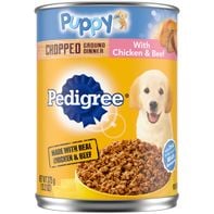 Pedigree Puppy Chopped Ground Dinner Dog Food with Chicken & Beef