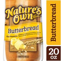 Nature's Own Butterbread, Sliced White Bread, 20 oz Loaf