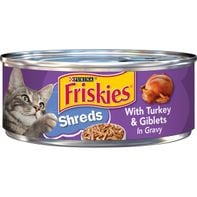 Purina Friskies Gravy Wet Cat Food, Shreds With Turkey & Giblets in Gravy