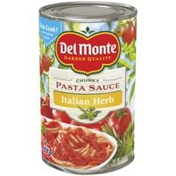 Del Monte Pasta Sauce, Garlic & Herb, Chunky