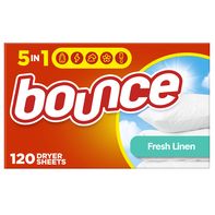 Bounce Fresh Linen Scented Fabric Softener Dryer Sheets