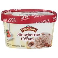 Turkey Hill Ice Cream, Premium, Strawberries and Cream