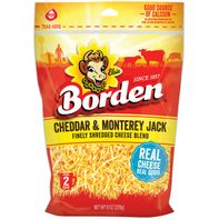 Borden Finely Shredded Cheese, Cheddar & Monterey Jack