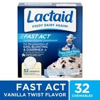 Lactaid Fast Act Lactose Relief Chewables, Vanilla