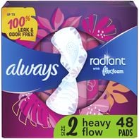 Always Radiant Pads, Size 2 Heavy