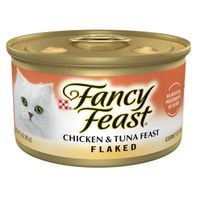 Purina Fancy Feast Wet Cat Food Flaked Chicken and Tuna Feast