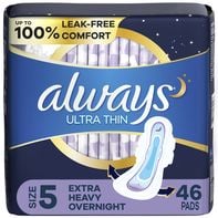 Always Ultra Thin Overnight Pads Size 5