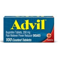 Advil Coated Tablets Pain Ibuprofen 200mg Reliever/Fever Reducer