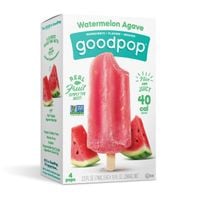 GoodPop Watermelon Agave, Frozen Fruit Bars