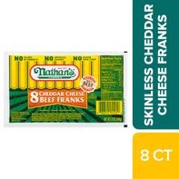 Nathan’s Famous Cheddar Cheese Beef Franks