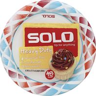 SOLO Paper Plates, Heavy Duty, 6.785 Inch