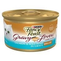 Fancy Feast Dishware Gravy Lovers Salmon & Sole Feast in Seared Salmon Flavor Gravy Cat Food